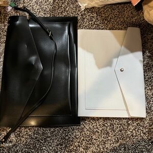 2 GLASS LADDER & CO. Items. MARILYN ORGANIZER Clutch and Hepburn laptop bag